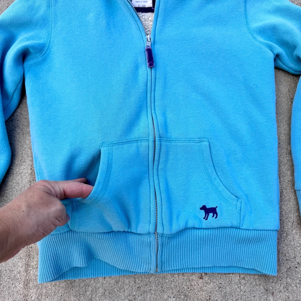 Girl’s/Kid’s Mini Boden Full Zip Hooded Fleece Sweatshirt Size 9-10Y - Picture 4 of 9